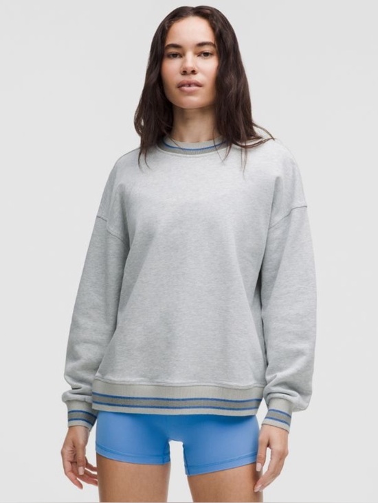 lululemon athletica Tops - Lululemon Perfectly Oversized Ringer Crew NWT